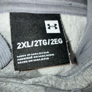 Under Armour hoodie , size 2XL TG, pull over , gray